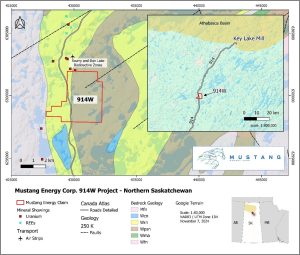 Mustang Energy Corp. Receives Exploration Permit for 914W Uranium Project