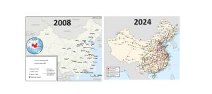 Невероятния растеж на китайската високоскоростна железопътна мрежа